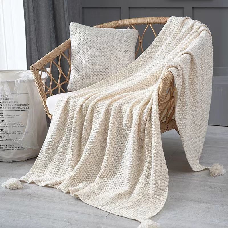 Nordic Blankets for Bed Sofa C - Throw Blanket Chunky Knit avis et prix