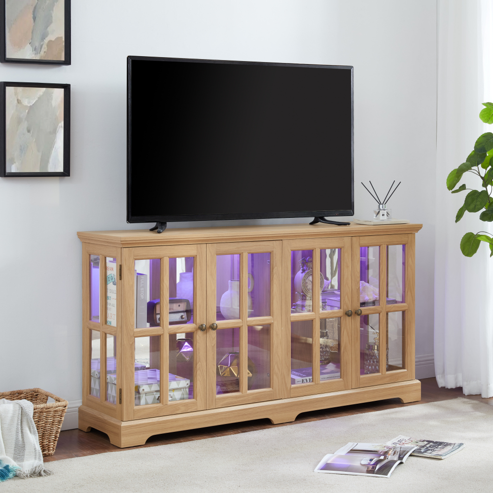 LED Curio Display Cabinet: Gla - Home & Hotel Textiles Private Limited avis et prix