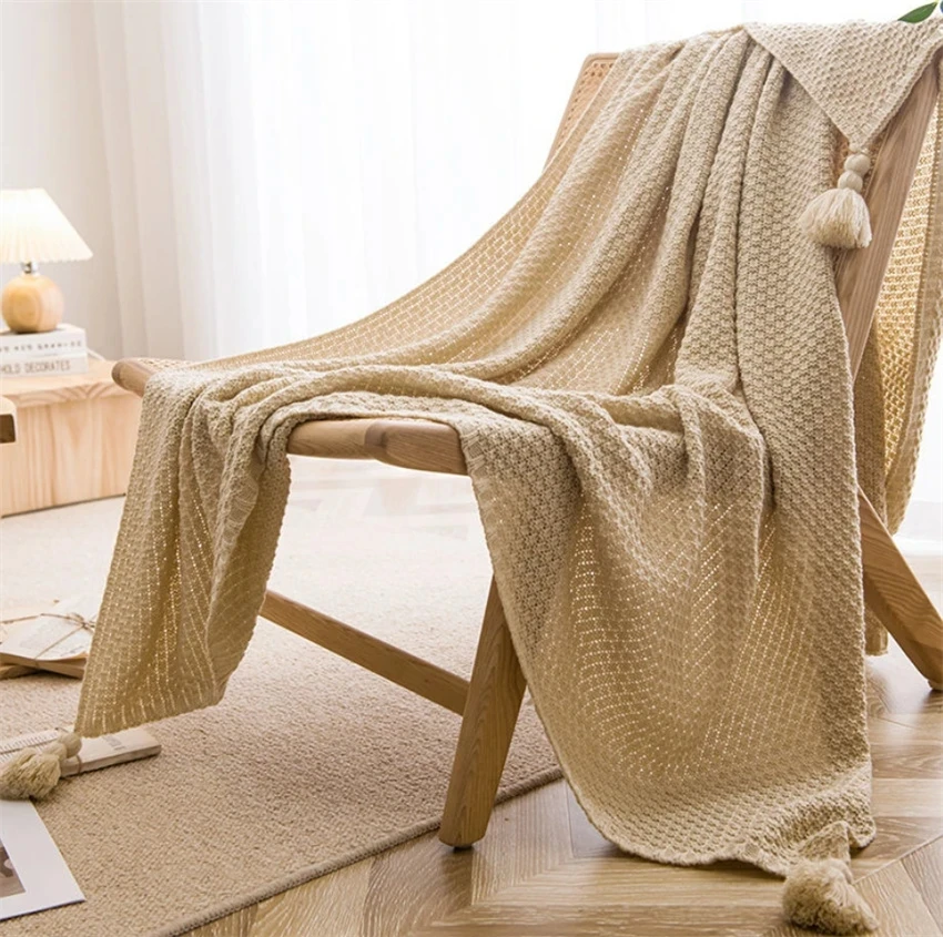 Nordic Blankets for Bed Sofa C - Throw Blanket Chunky Knit avis et prix
