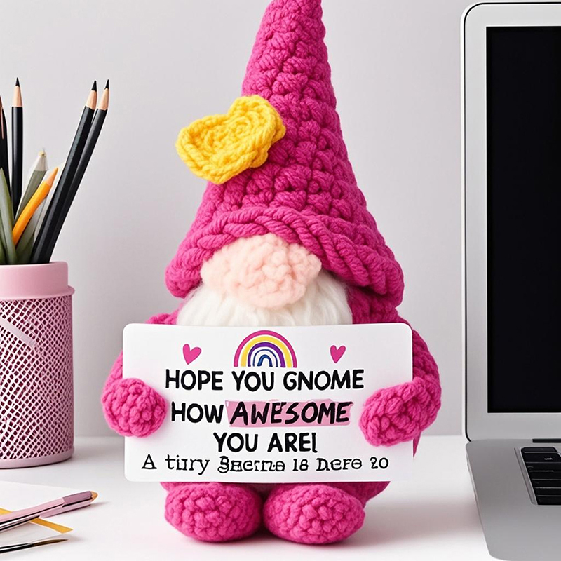 Positive Energy Crochet Gnome  - Home And Textiles Today avis et prix
