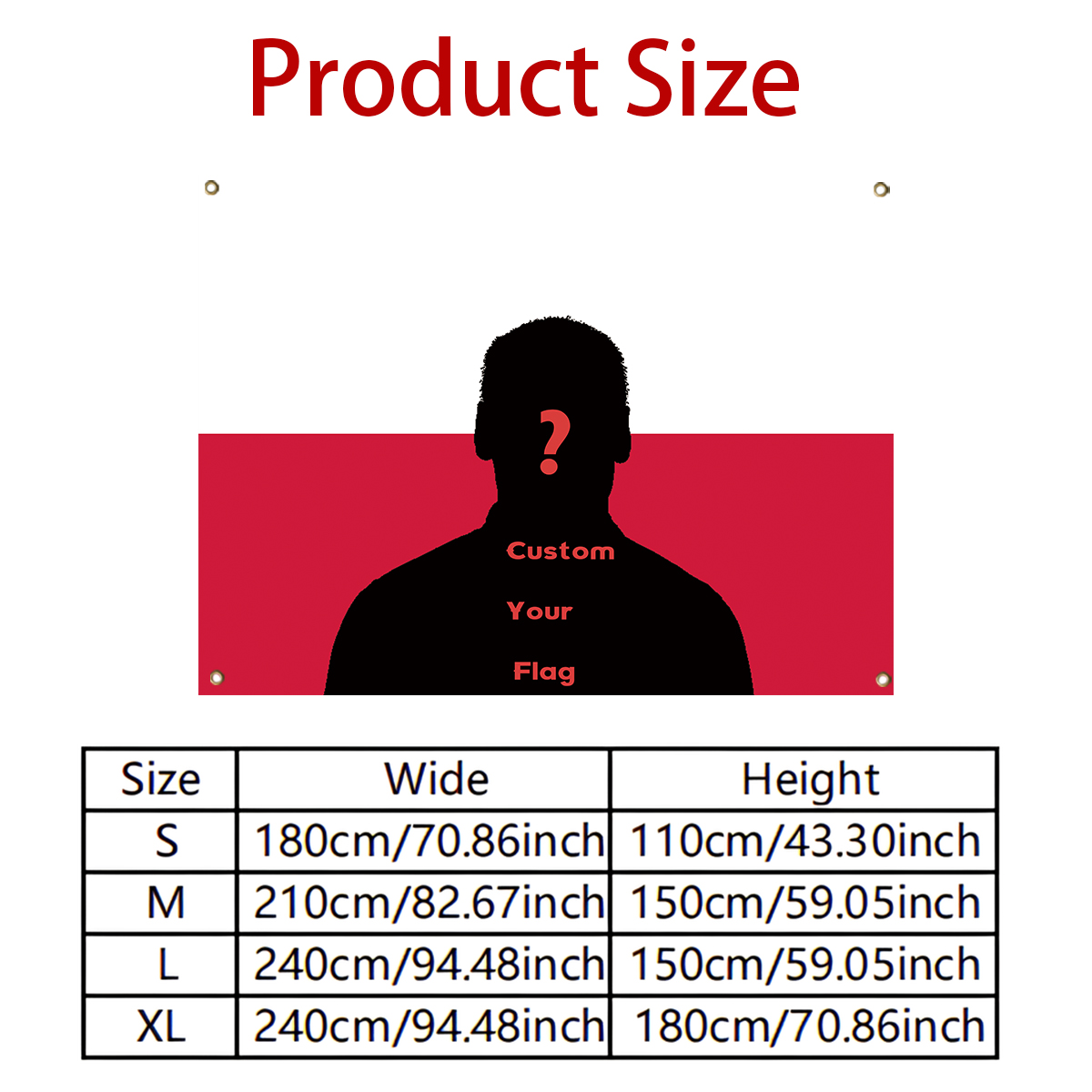 1Pc Custom Photo Polyster Flag - Home And Textiles Today avis et prix