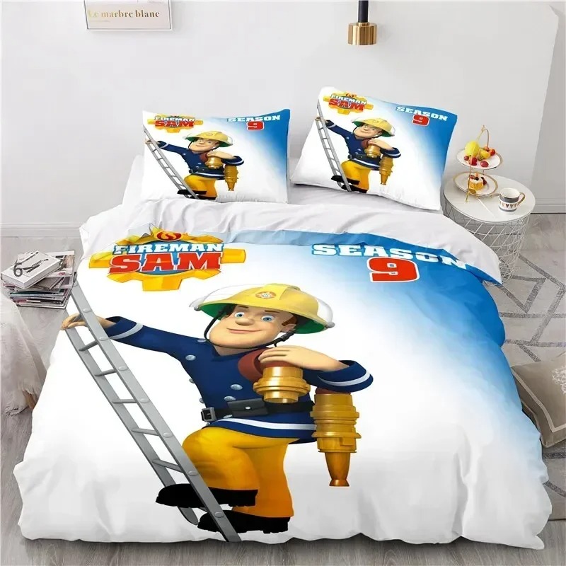3D Print Cartoon Fireman Sam B - Bed Sheet Microfiber avis et prix