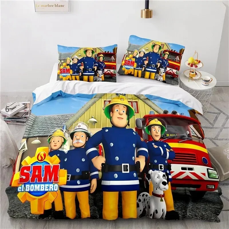 3D Print Cartoon Fireman Sam B - Bed Sheet Microfiber avis et prix