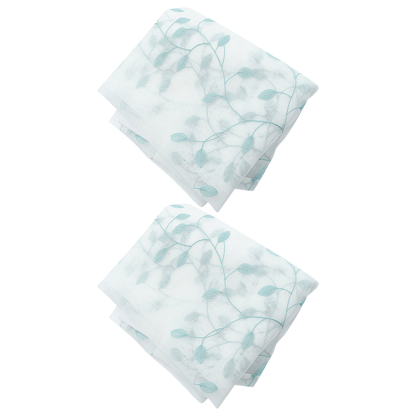 2Pcs Window Curtains Leaf Gauz - Curtain Sheer Voile avis et prix