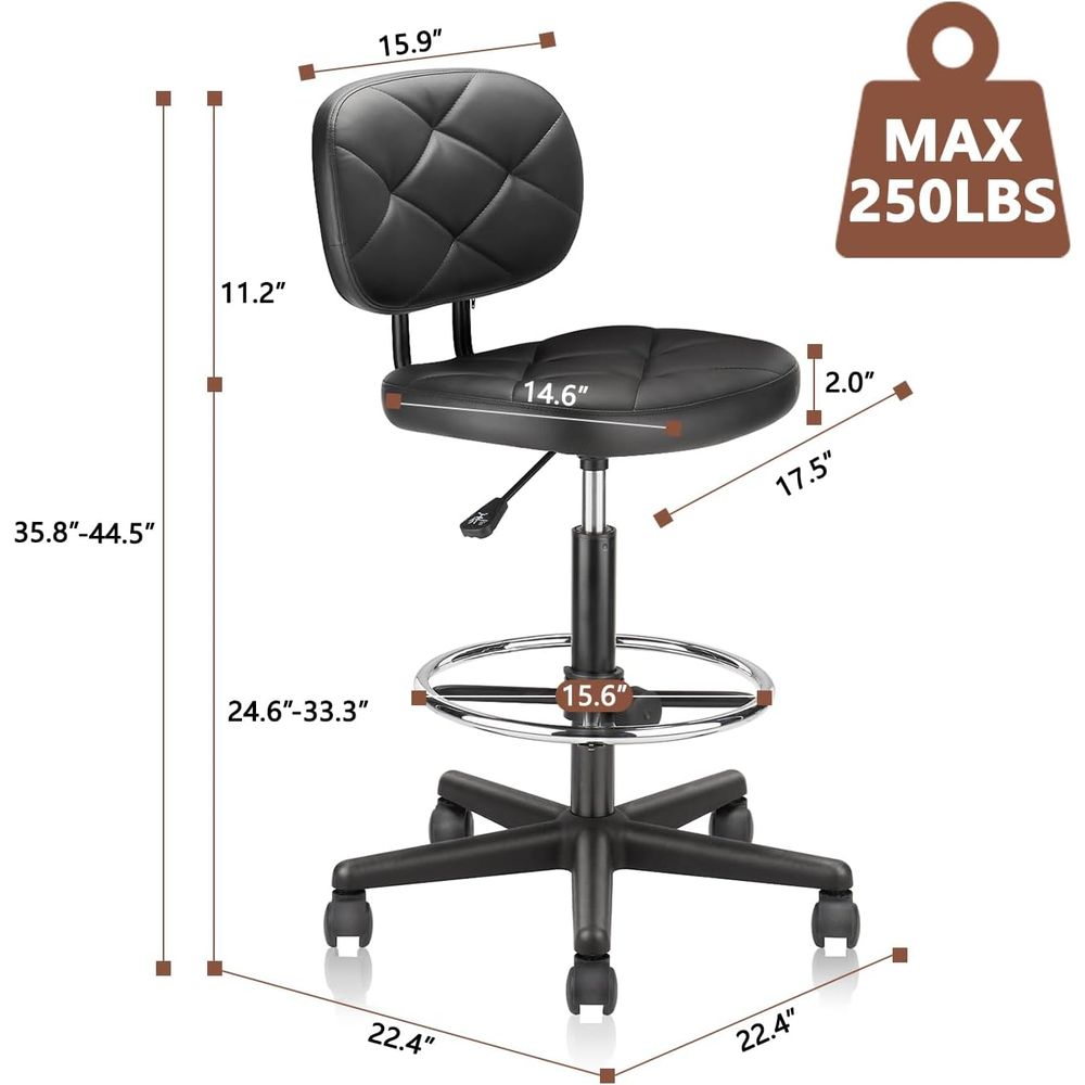 Adjustable Swivel Rolling Stoo - Home & Hotel Textiles Private Limited avis et prix