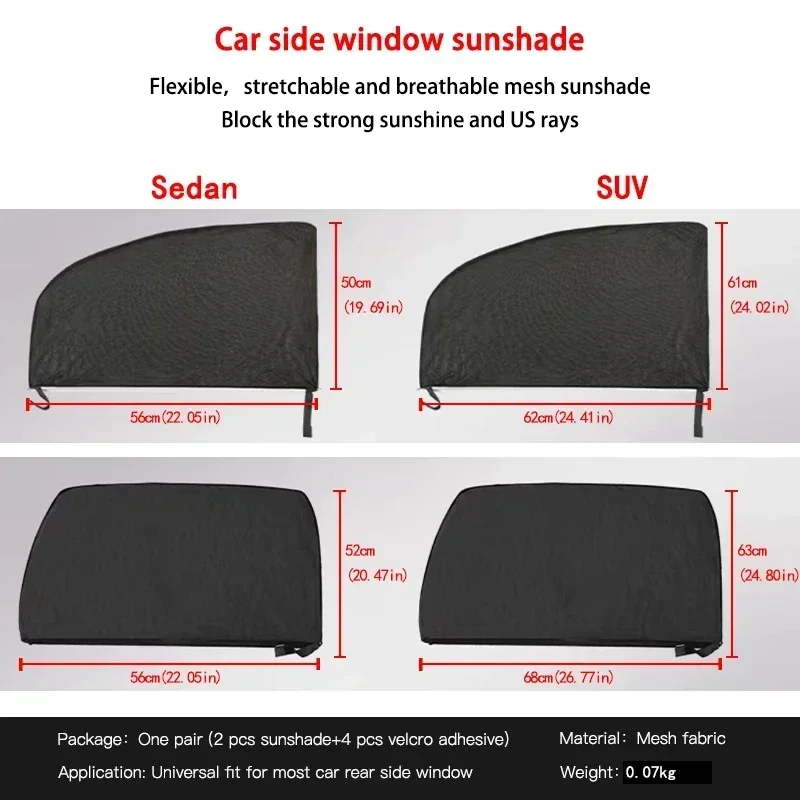 2PCS Car Window Sunshade Unive - Curtain Sheer Voile avis et prix