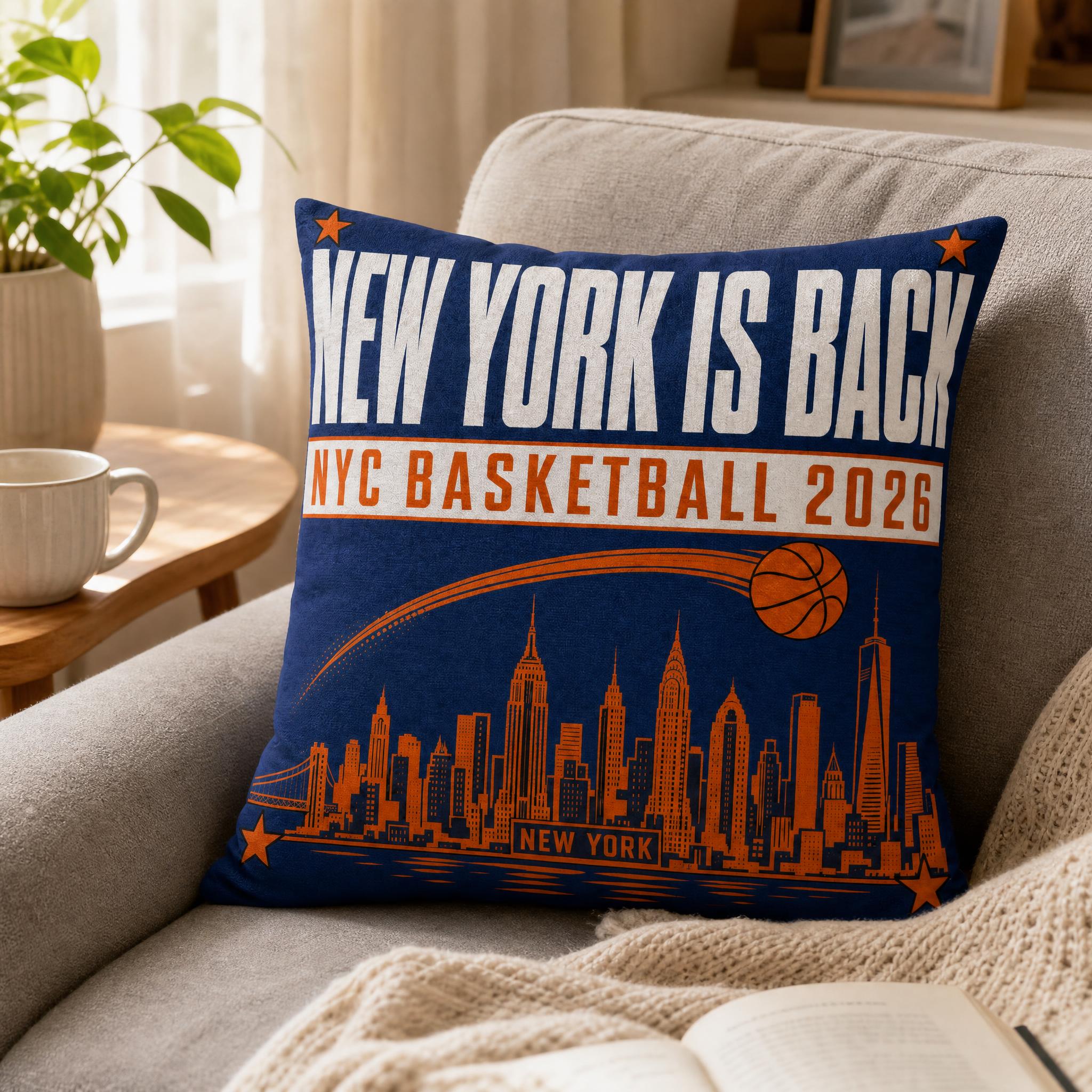 Blue Orange NYC Cityscape Bask - Home Textiles New York avis et prix
