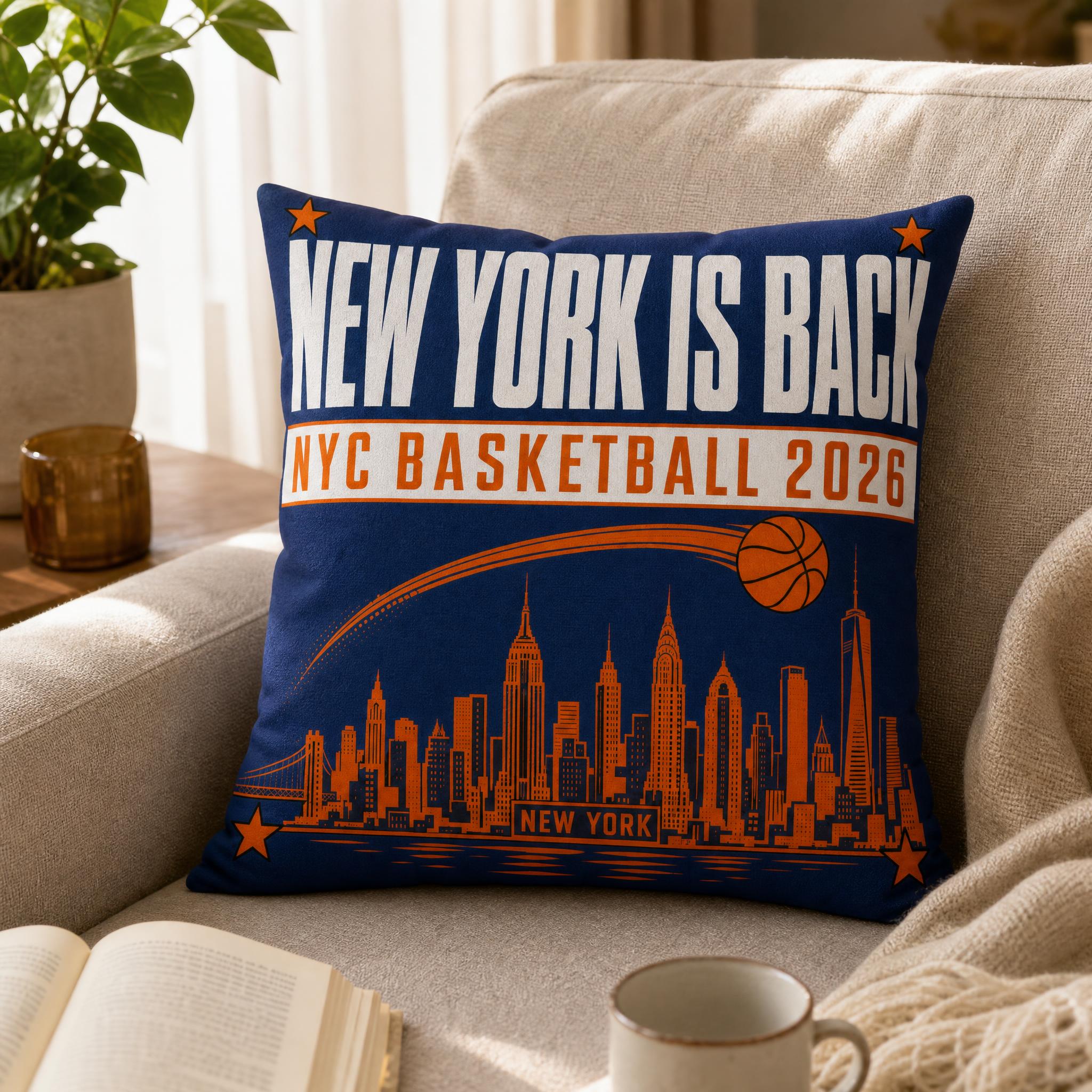 Blue Orange NYC Cityscape Bask - Home Textiles New York avis et prix