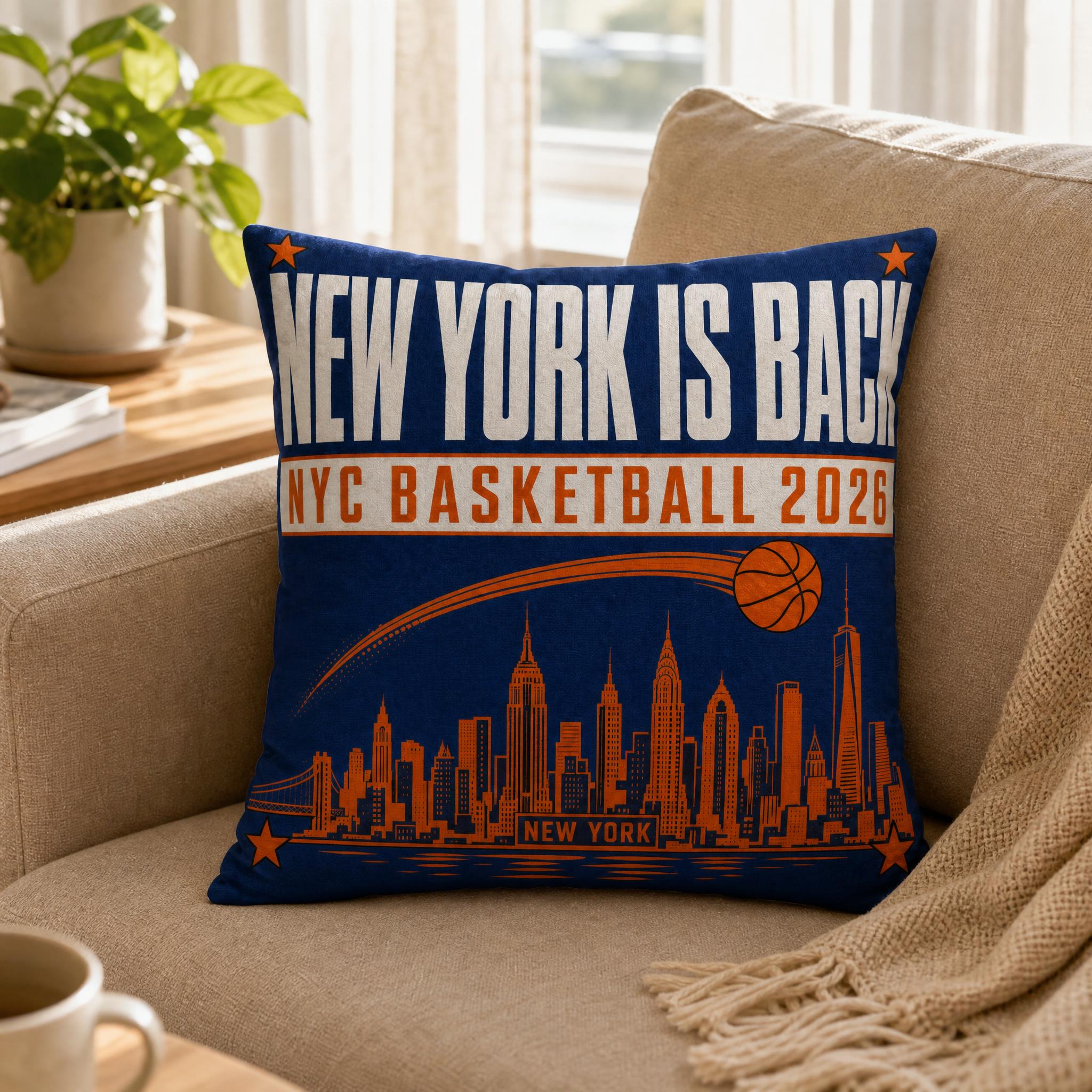Blue Orange NYC Cityscape Bask - Home Textiles New York avis et prix