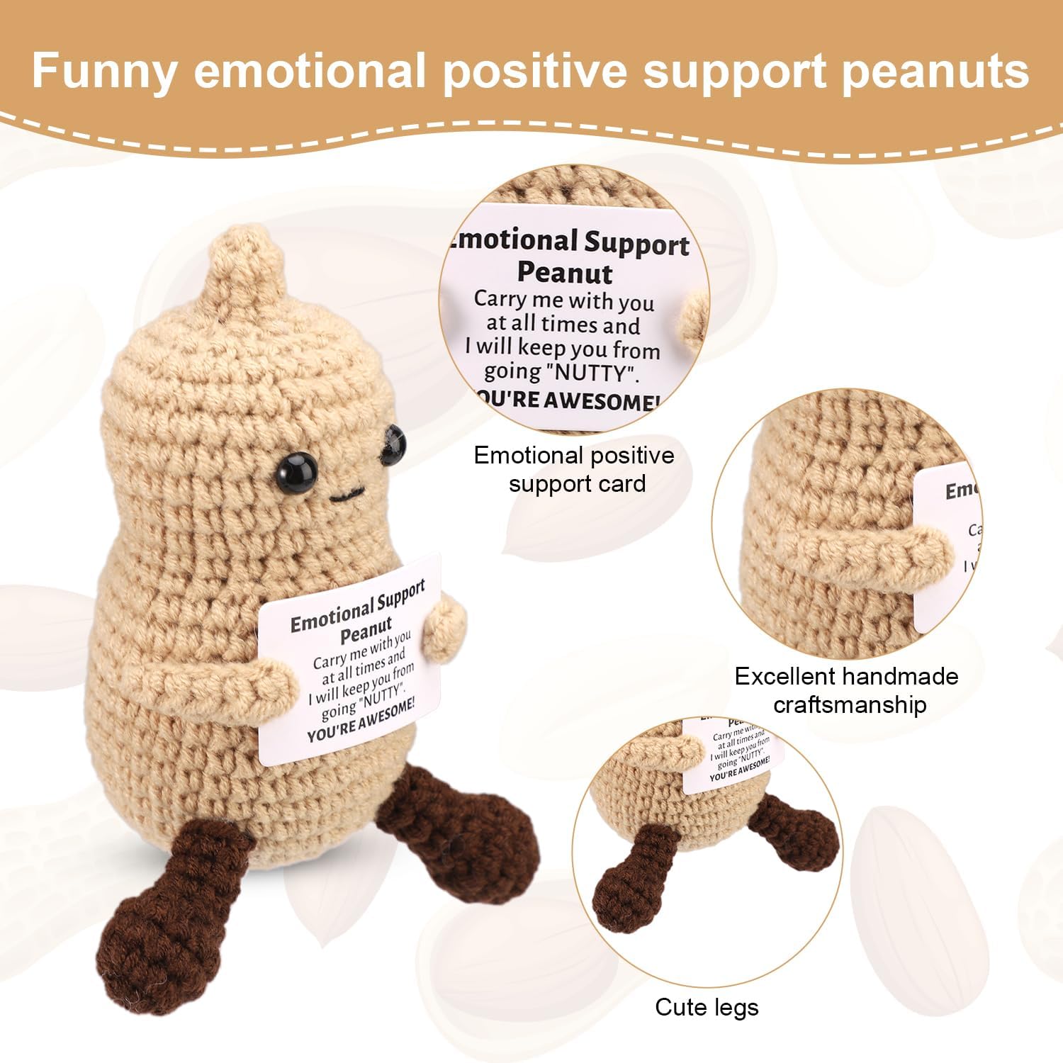 Funny Crochet Peanut Handmade  - Home And Textiles Today avis et prix