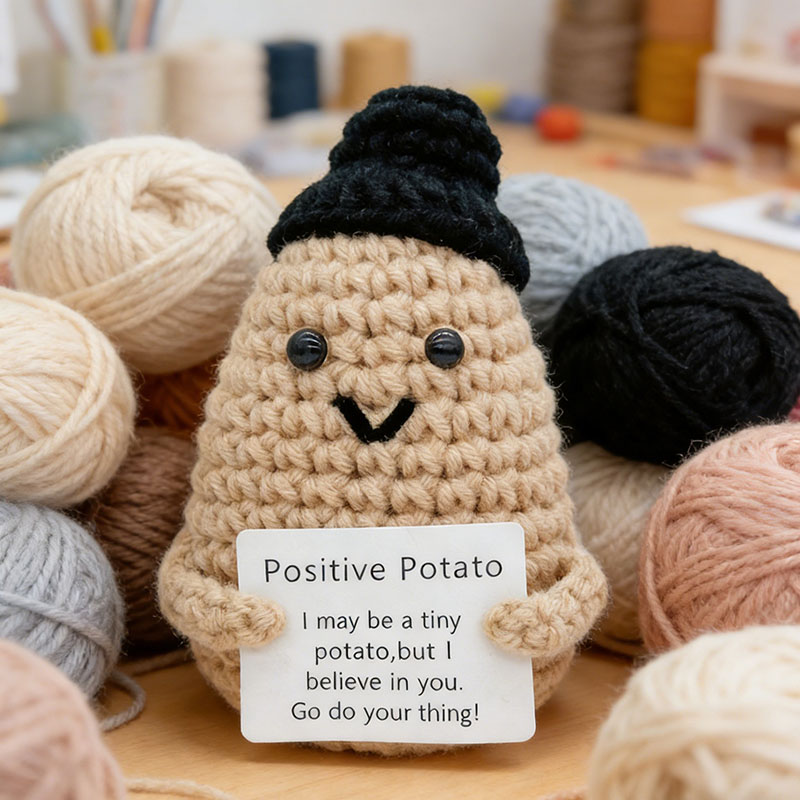 Cute Positive Potato Crochet D - Home And Textiles Today avis et prix