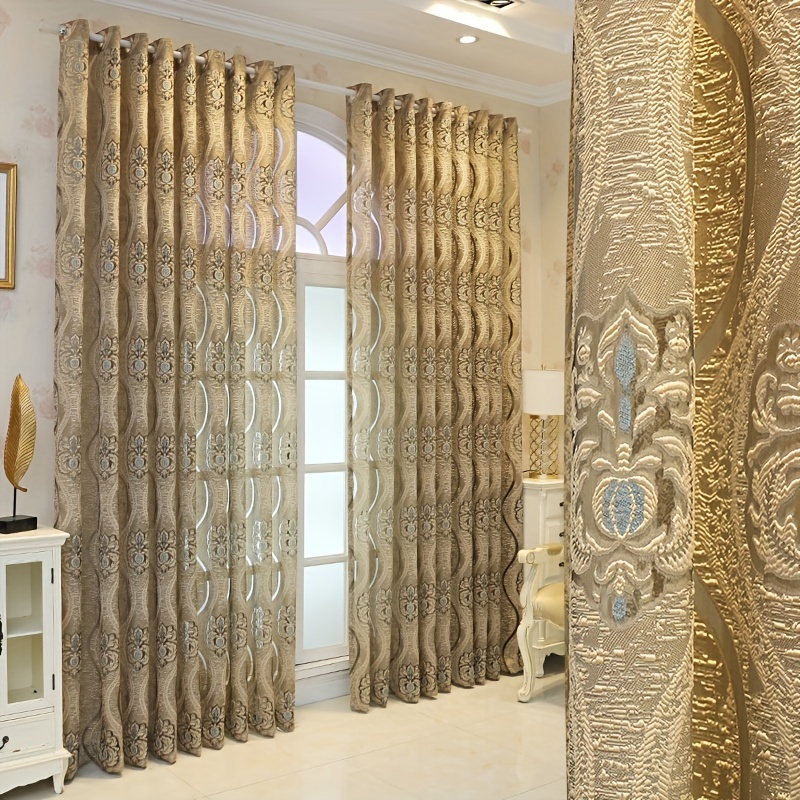 1pc Coffee 3D Embossed Sheer C - Curtain Sheer Voile avis et prix