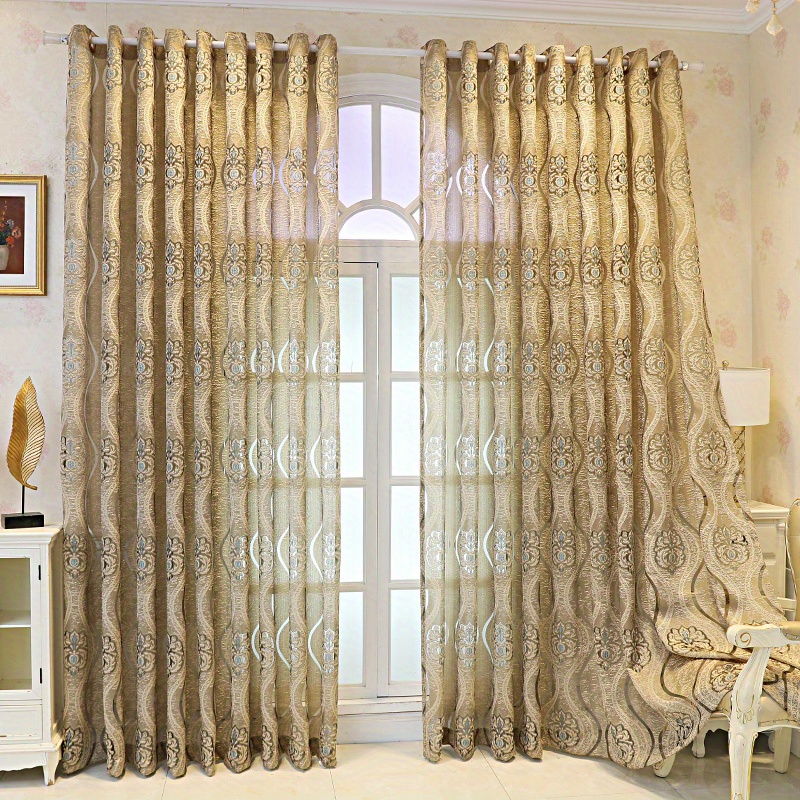1pc Coffee 3D Embossed Sheer C - Curtain Sheer Voile avis et prix