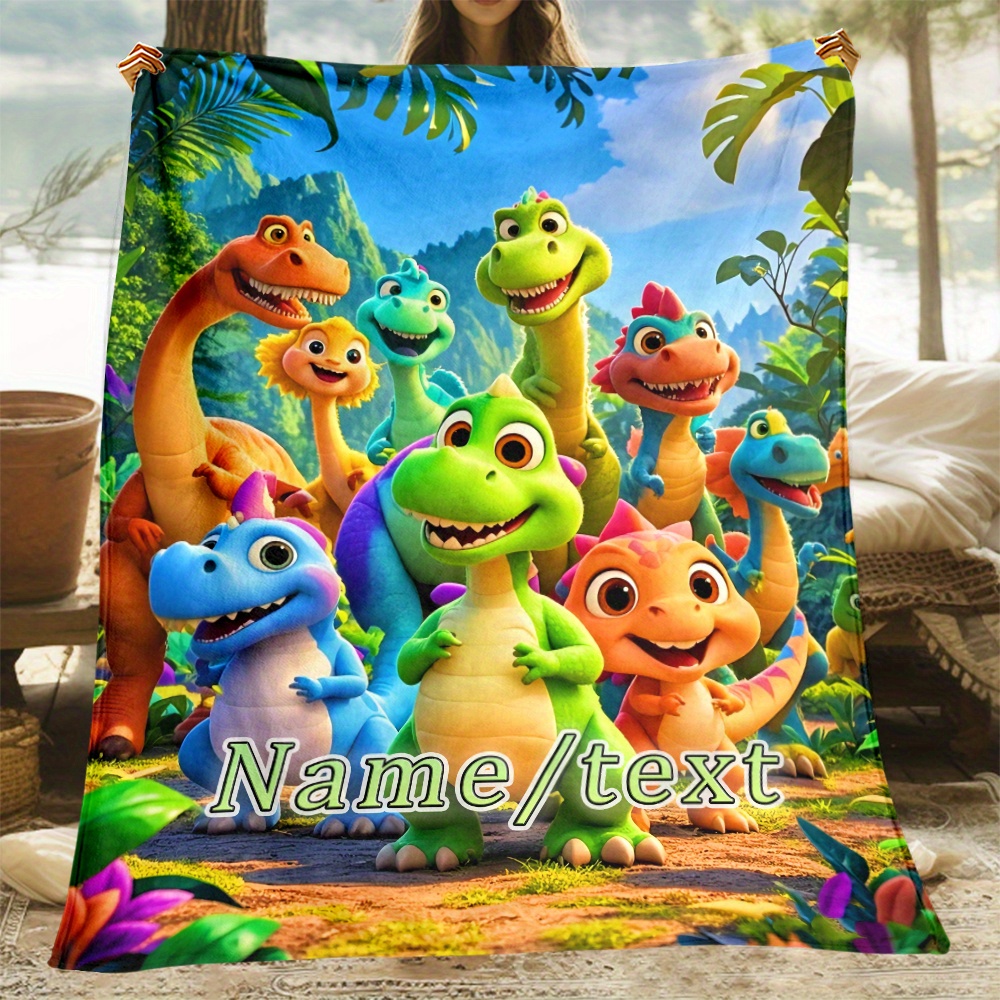 Personalized Dinosaur Blanket  - Home Textiles Group avis et prix