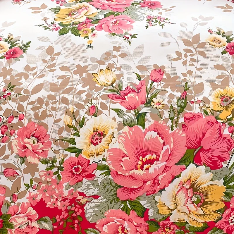 Floral Duvet Cover Set with Zi - Bed Sheet Microfiber avis et prix