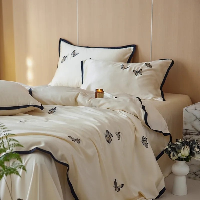 Premium Elegant Butterfly Embr - Home Textiles France avis et prix